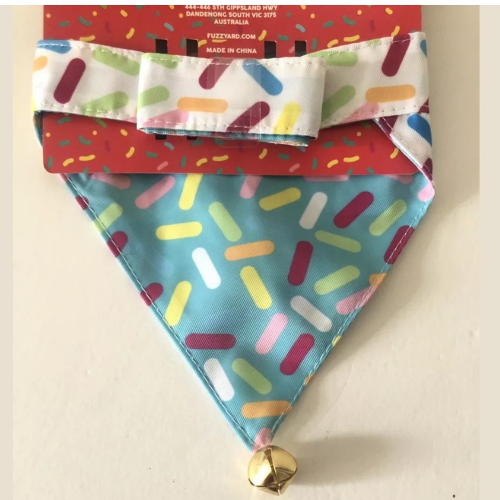 Dog Birthday Bandana Reversible NEW S/M or M/L - Picture 5 of 7